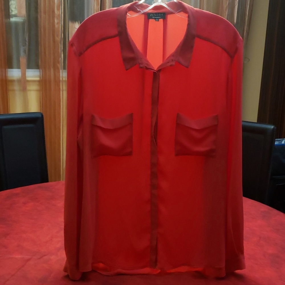 Red blouse
